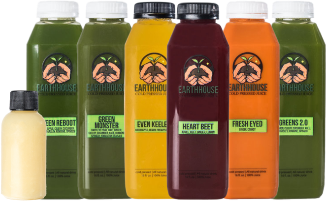 Cold-Pressed Veggie & Fruit Juice Package